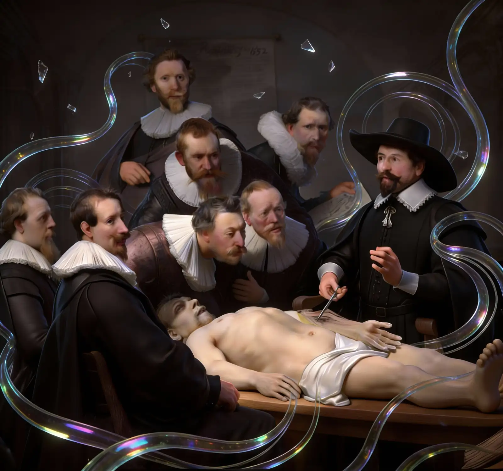 The Anatomy Lesson of Dr. Nicolaes Tulp, reimagined