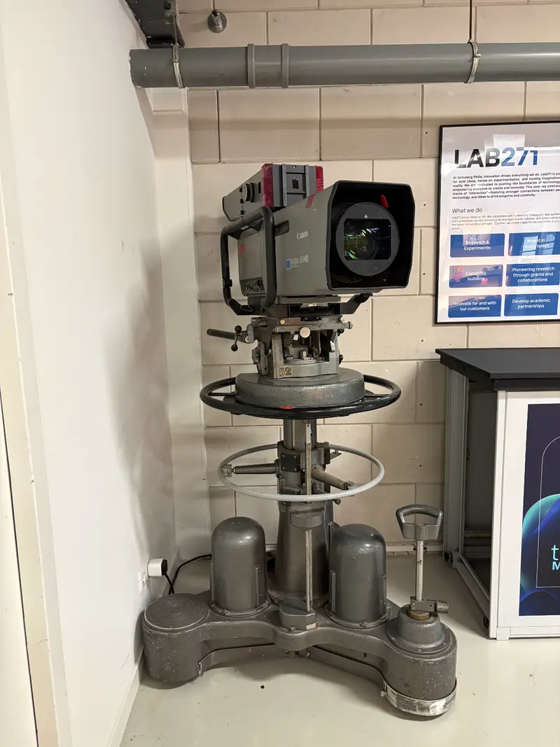 A studio television camera from the museum collection